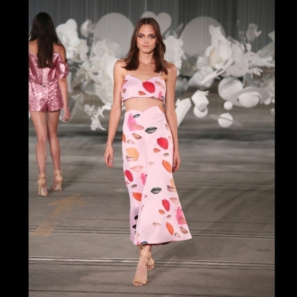 alice McCall Bonded Lips Skirt - Picture 3 of 13